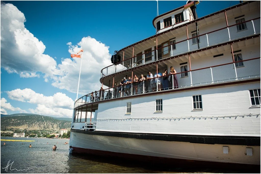 S.S. Sicamous historic sternwheeler wedding venue on Okanagan Lake in Penticton