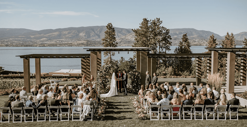 CedarCreek Estate Winery lakeside wedding venue in Kelowna BC