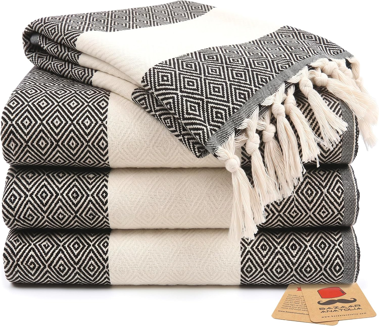 Turkish hand towels, set of 4